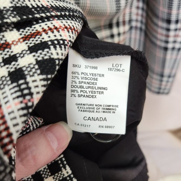 NWT Plaid Le Chateau Sheath Pencil Midi Dress with Belt Office Work - Picture 9 of 10